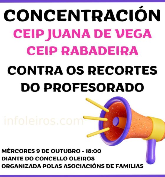 Concentración recortes Oleiros