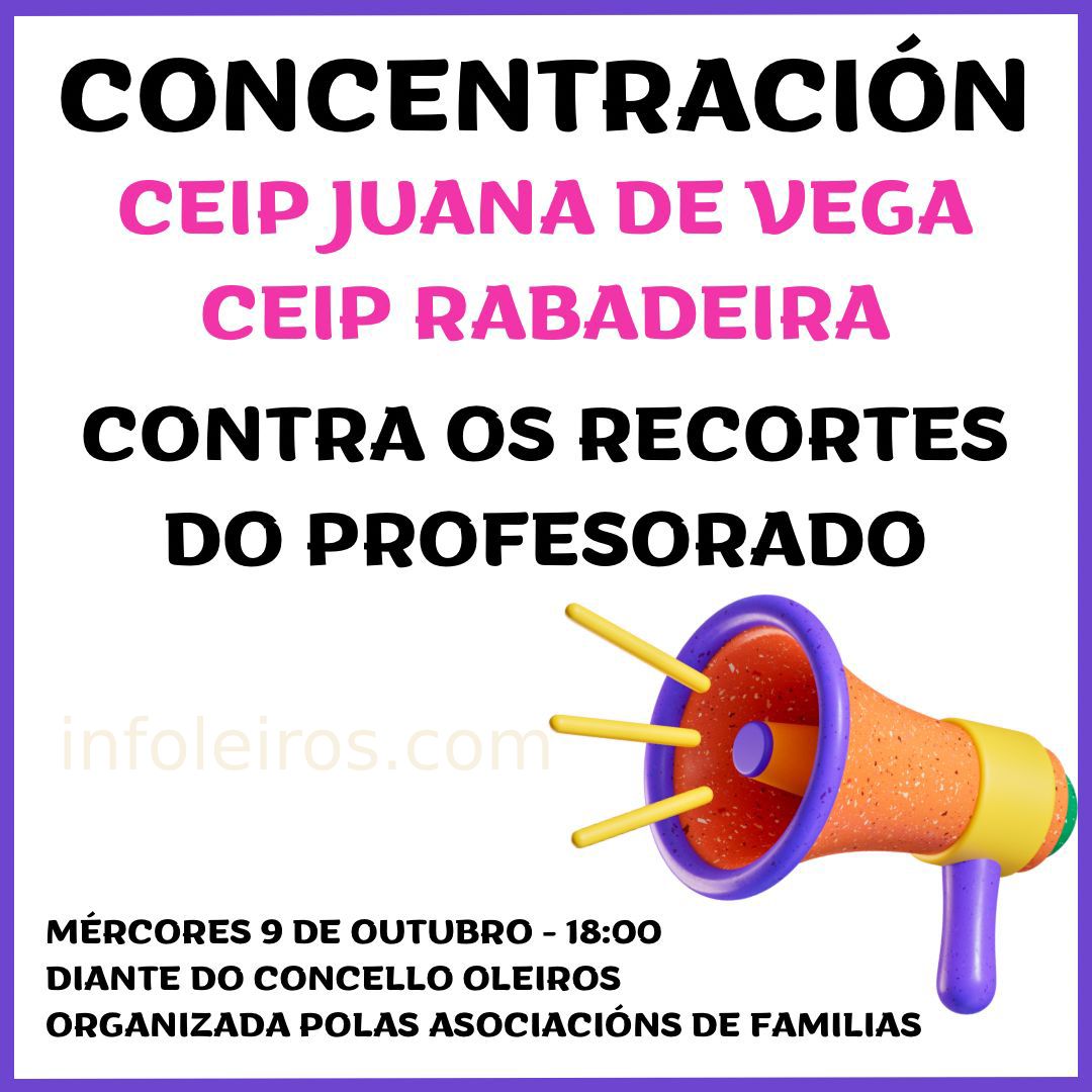 Concentración recortes Oleiros